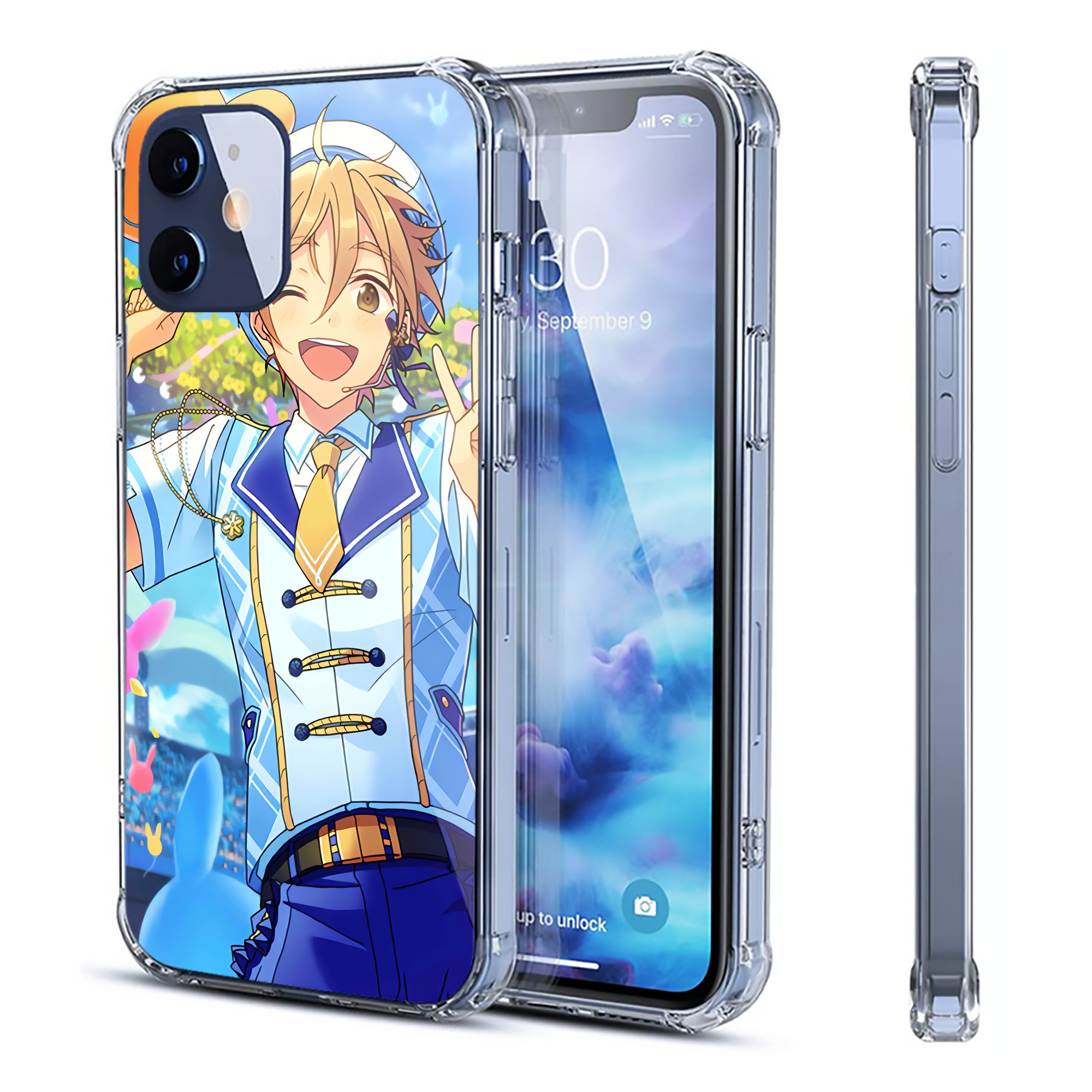 （画像用） あんさんぶるスターズ! Ensemble Stars 【iPhone 12シリーズ対応】透明スマホケース（クリアソフトケース）